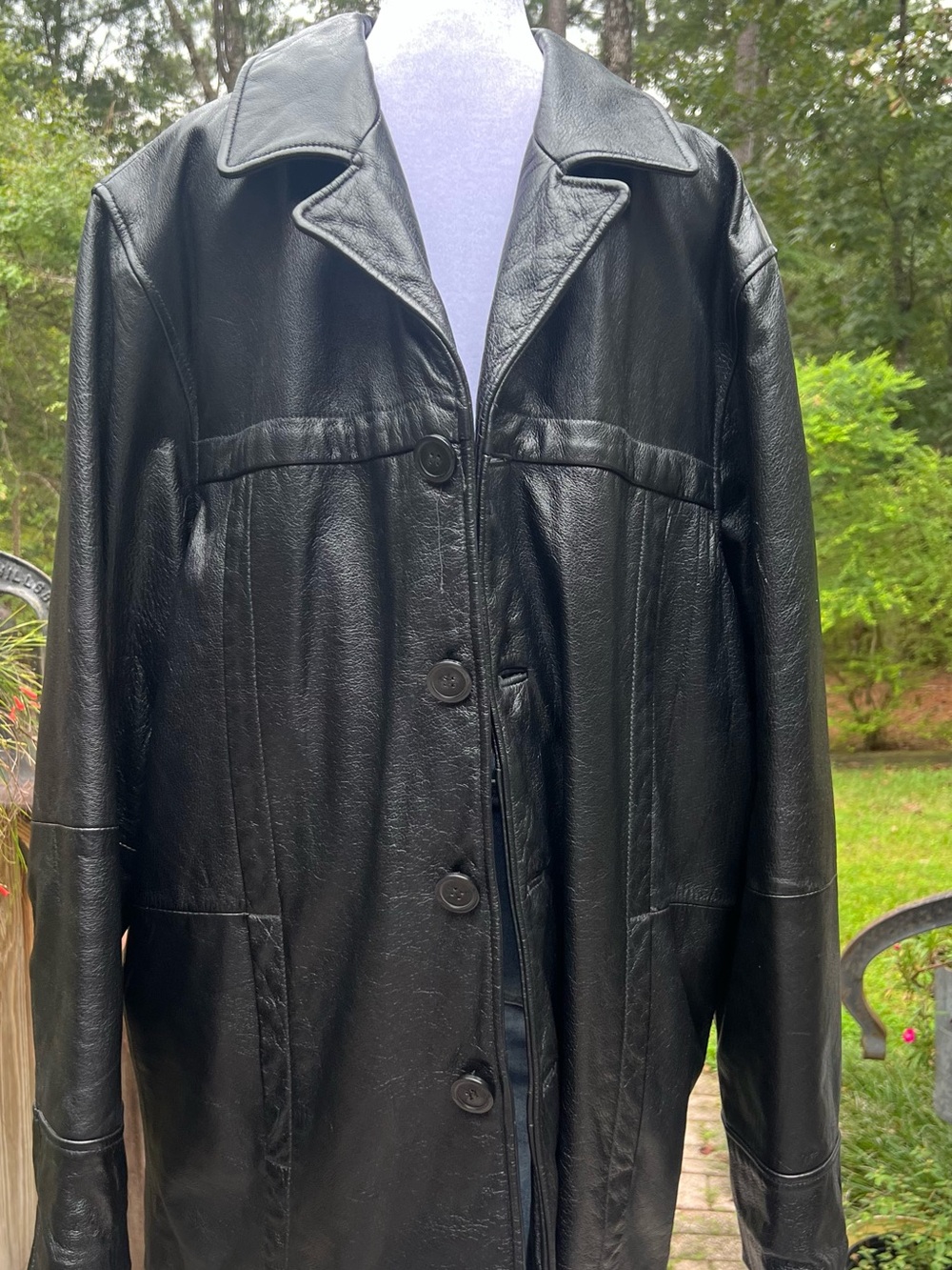 M. Julian Wilsons Leather Black Genuine Leather Jacket Coat M